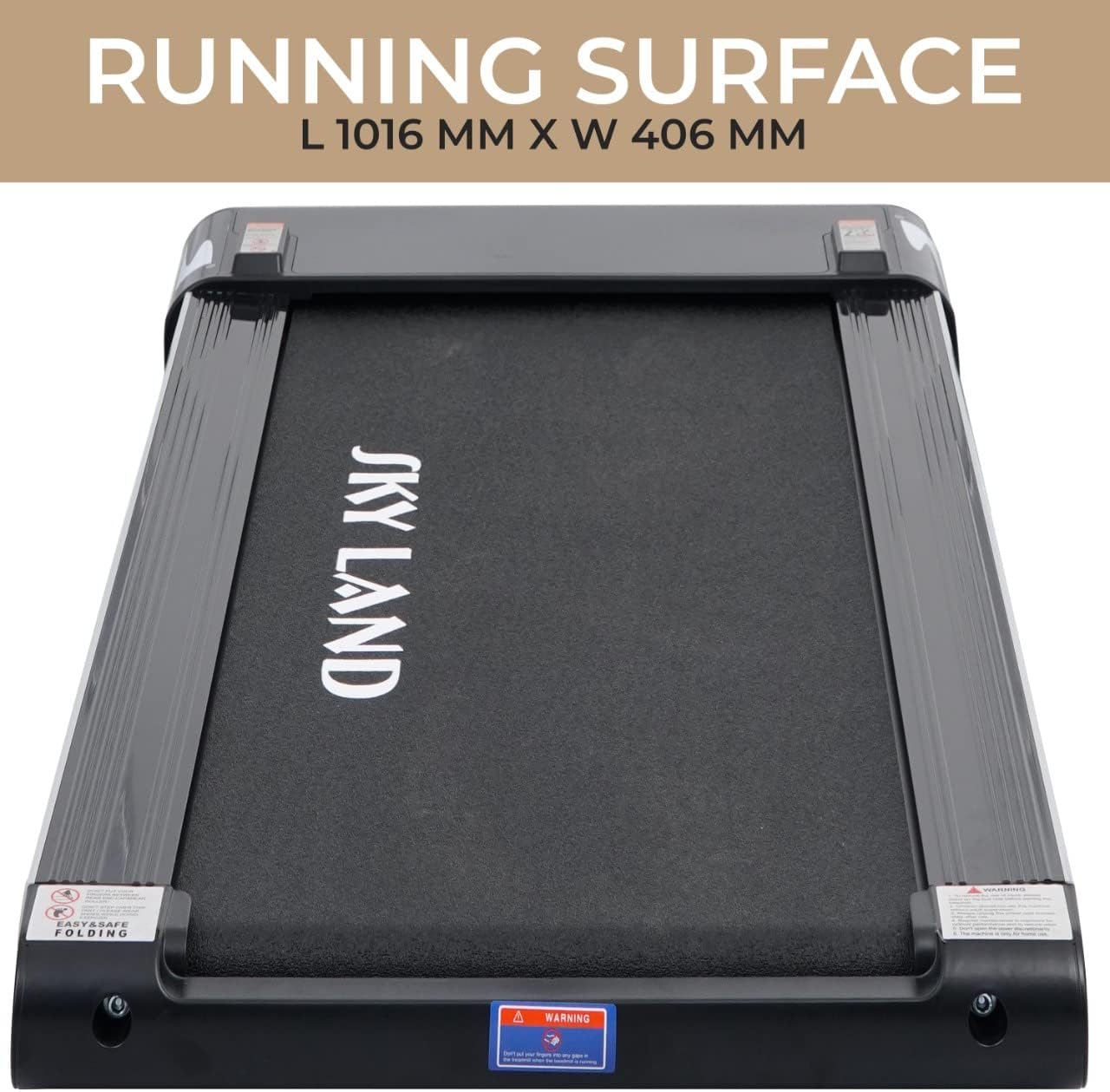 Fitness 2 in 1 Foldable Treadmill Walking pad 4 HP Peak, 12 Programs, With Large Running Surface and App Control, Pre assembled EM 1287-G, Gray - Image 4