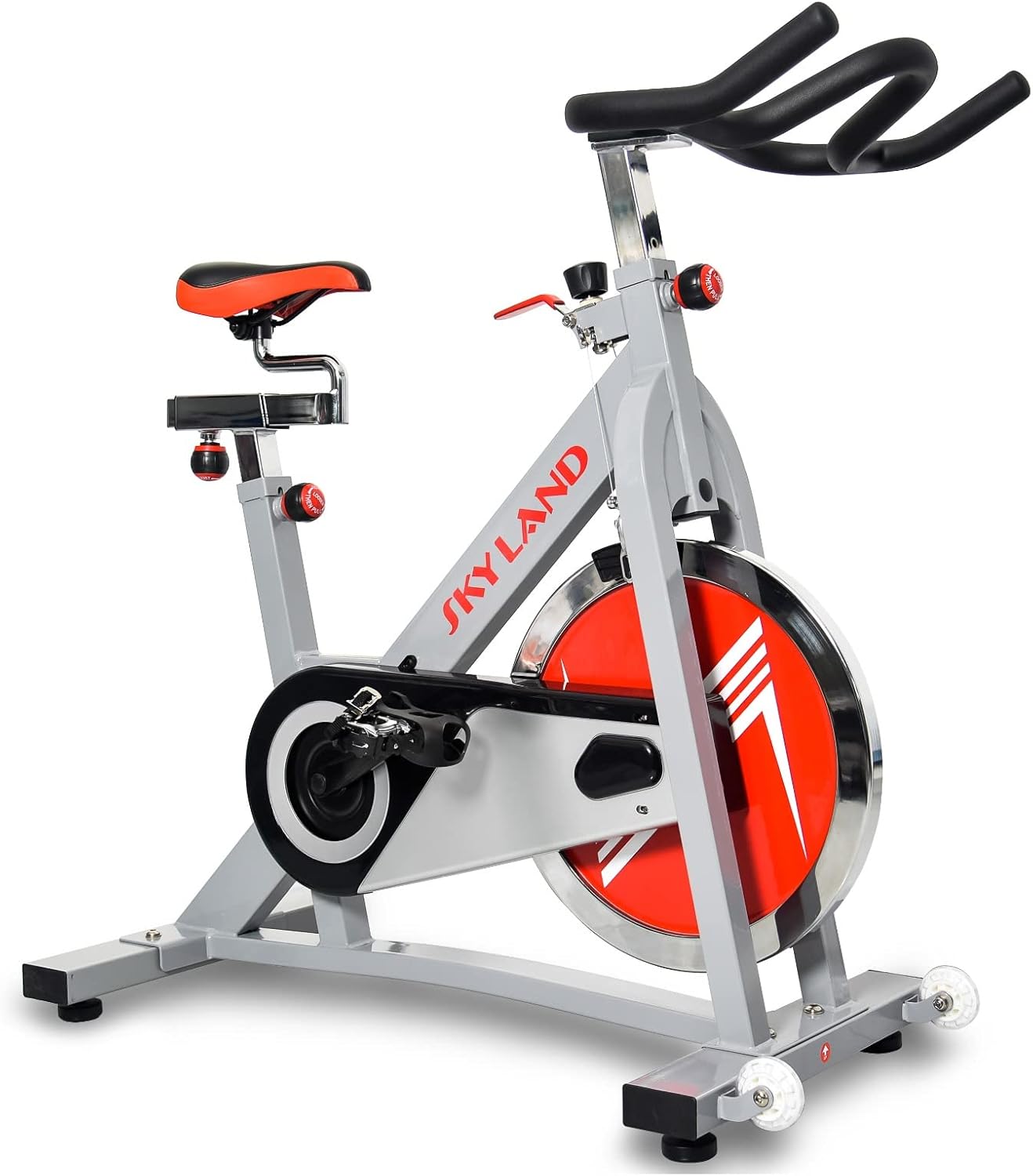 Semi Commercial Spin Bike | 18kg Flywheel Stationary Exercise Bike for Cardio Workouts | Heavy-Duty Indoor Cycling Machine with Adjustable Resistance & Ergonomic Design, EM-1552 - Image 2