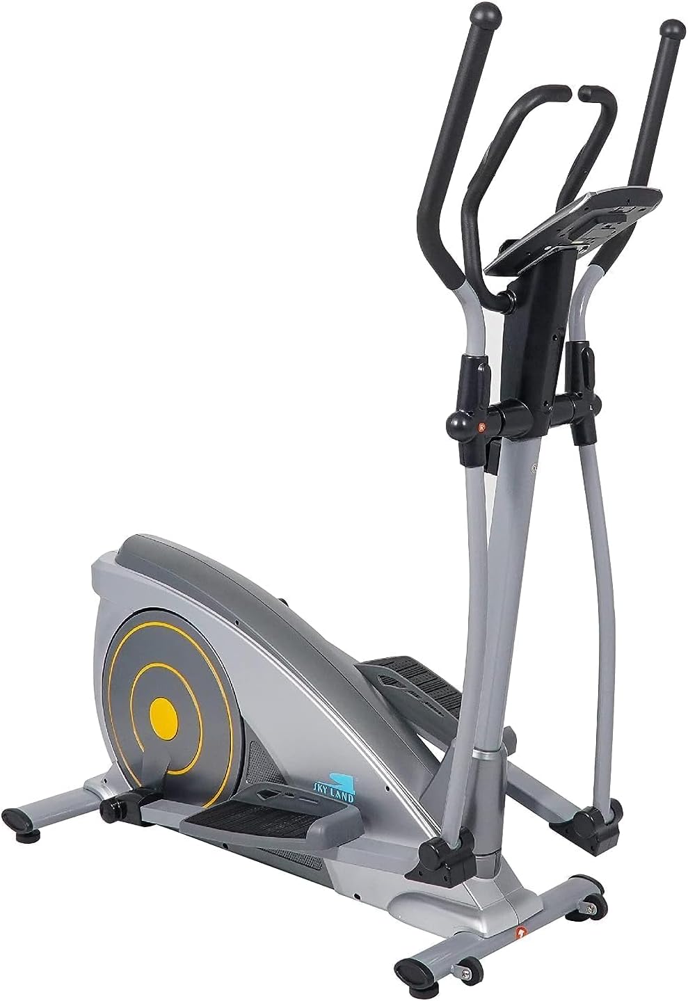 Elliptical Cross Trainer, Magnetic Exercise Machine with 15 Resistance Levels, LCD Digital Monitor, Transport Wheels & 250 lbs Weight Capacity, Home Gym Fitness Equipment EM-1541