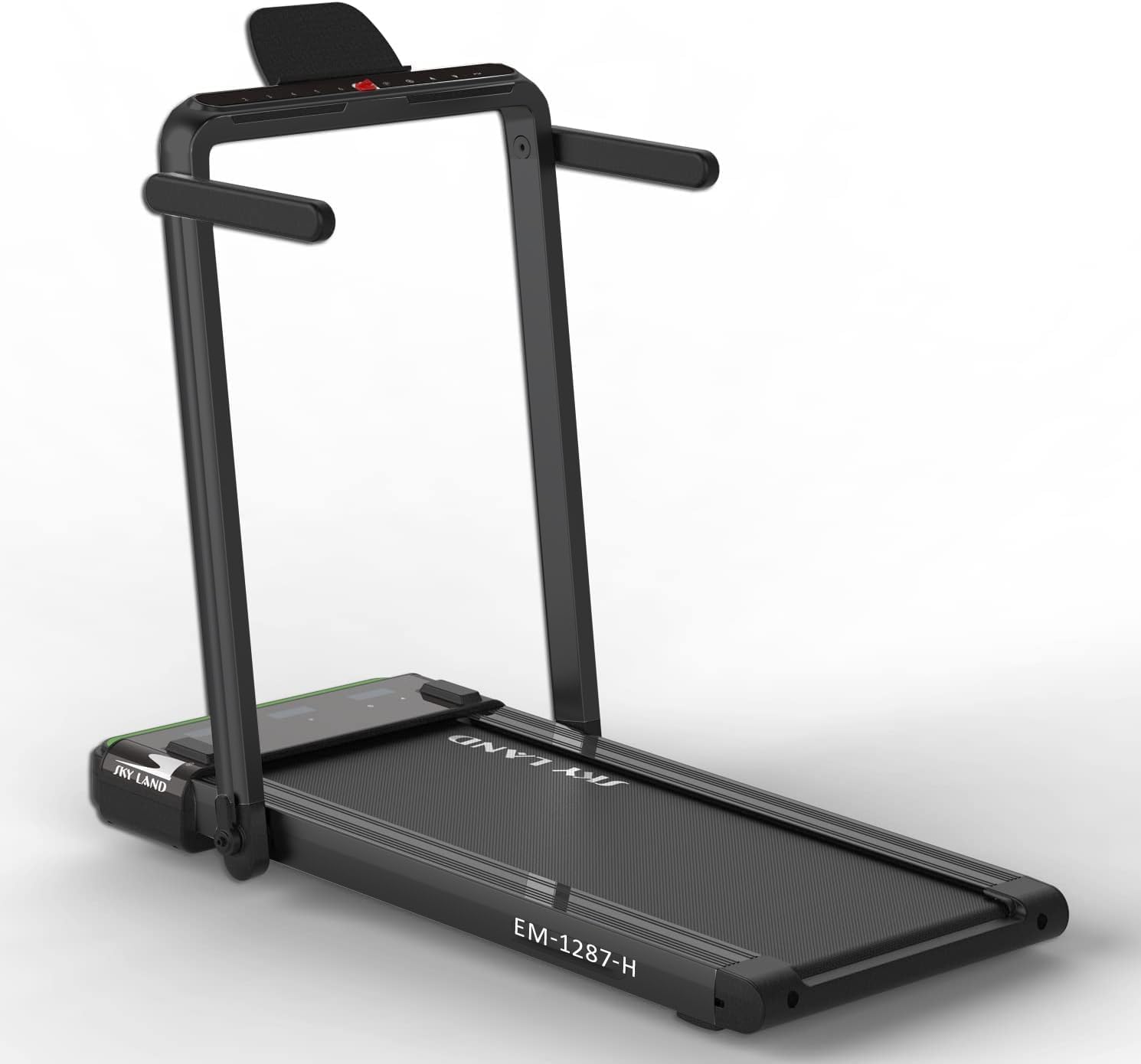 Treadmill for Home, Foldable Home Gym Treadmill with 2.25 HP Quiet Motor, LED Display, App & Remote Control, Compact Cardio Machine for Indoor Fitness & Daily Walking ?C EM-1287-H