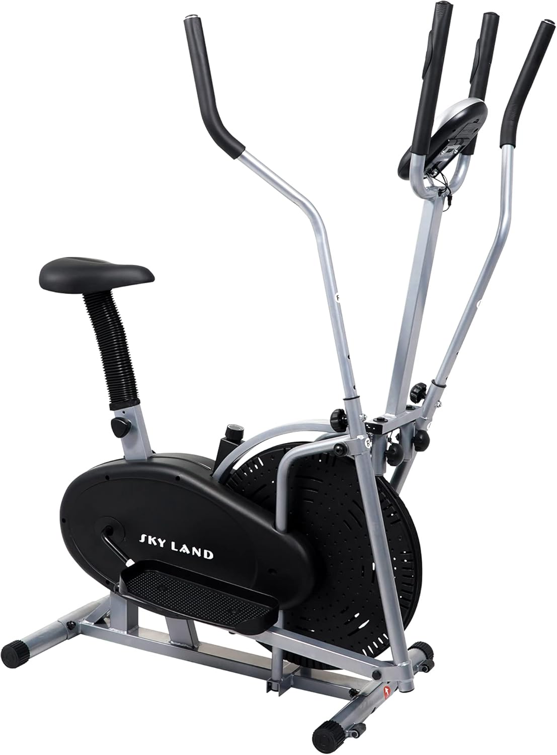 Elliptical Cross Trainer & Exercise Bike ?C 2-in-1 Home Gym Orbitrek Machine, Adjustable Resistance, LCD Monitor, Full-Body Workout, Belt Drive System, Cardio Fitness Equipment (EM-1502)