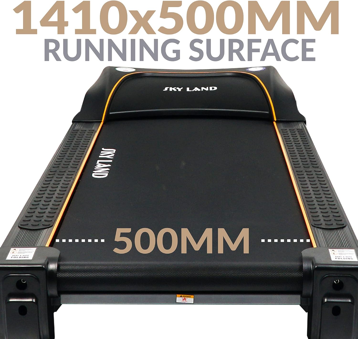 Treadmill for Home, Foldable Heavy Duty AC Motor Treadmill with 3.0 HP Continuous / 6.0 HP Peak Power, 15-Level Auto Incline, FitShow App Support, Light Commercial Cardio Machine ?C EM-1281 - Image 5