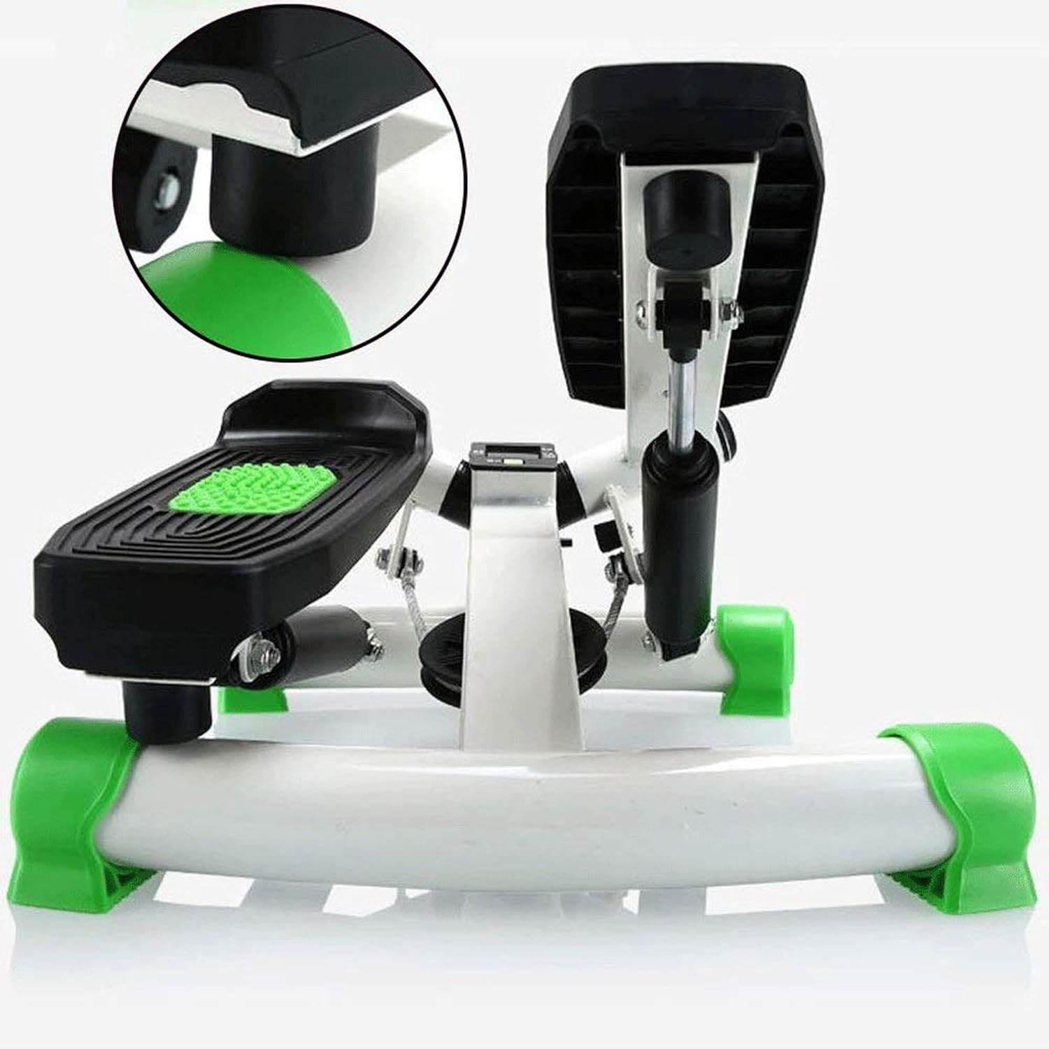 Steppers for Exercise, Mini Stair Stepper With Resistance Rope, Desk Step Machine with Dual Resistance Bands, Full Body Cardio Workout Equipment With LCD Display- EM-2182 - Image 4