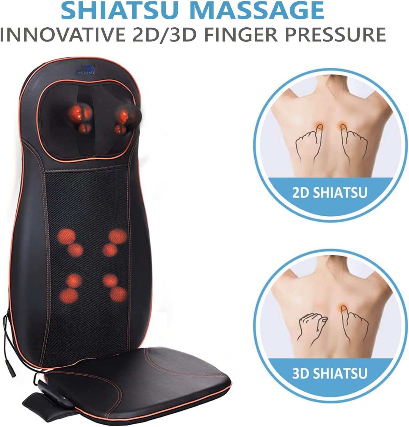 Rolling Body Massager For Multi Usage - EM-5210, Black - Image 2
