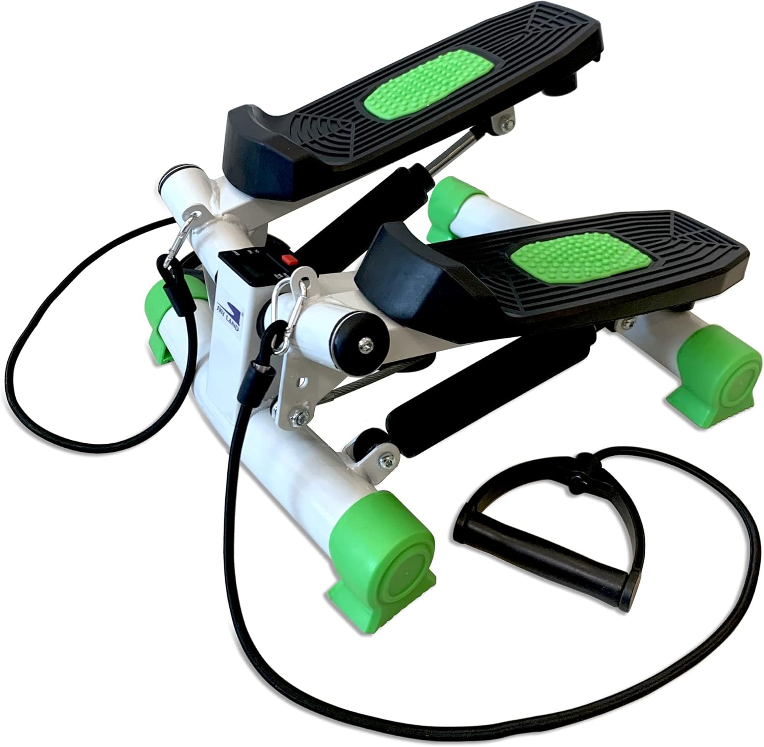 Steppers for Exercise, Mini Stair Stepper With Resistance Rope, Desk Step Machine with Dual Resistance Bands, Full Body Cardio Workout Equipment With LCD Display- EM-2182 - Image 2