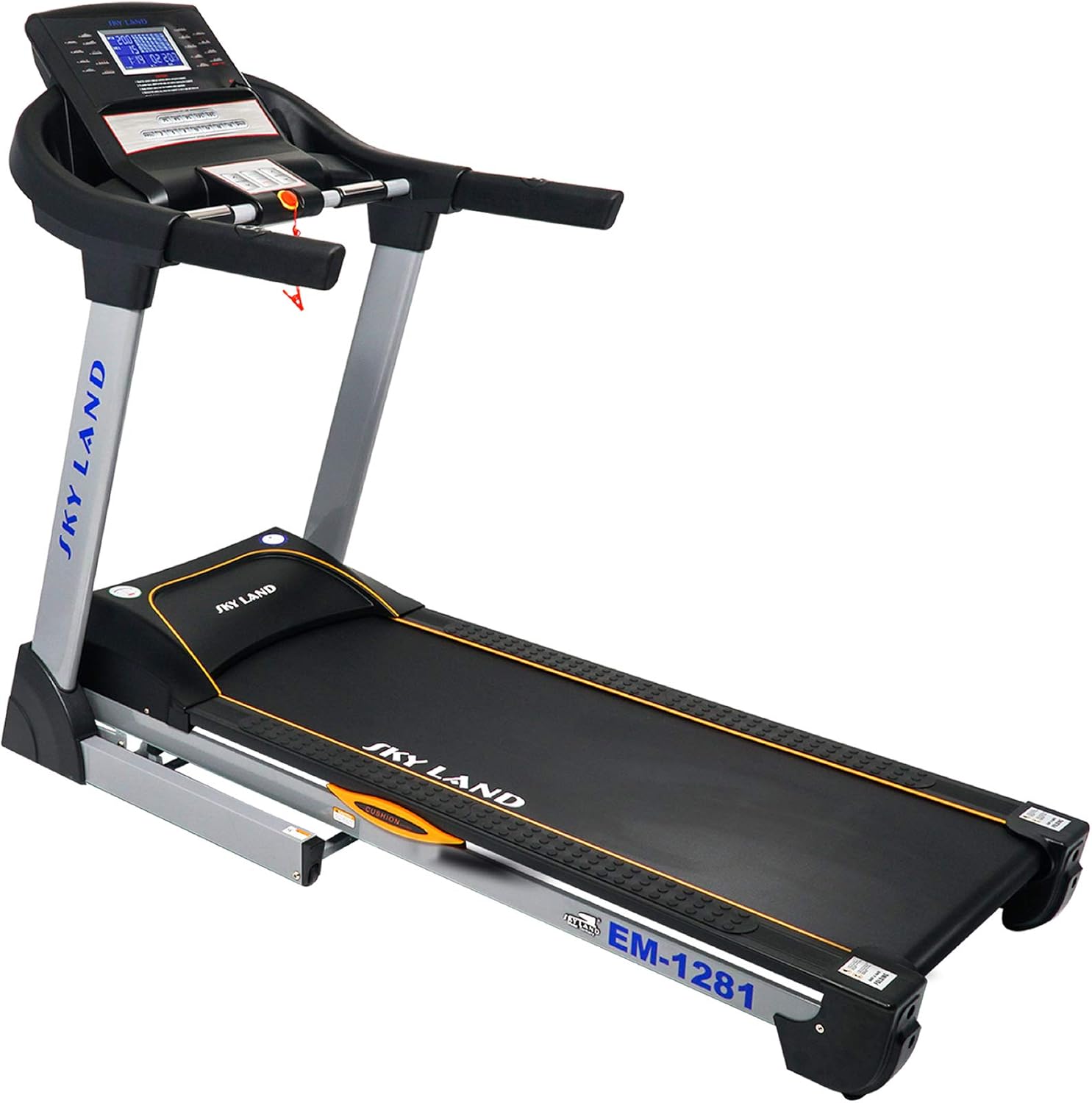 Treadmill for Home, Foldable Heavy Duty AC Motor Treadmill with 3.0 HP Continuous / 6.0 HP Peak Power, 15-Level Auto Incline, FitShow App Support, Light Commercial Cardio Machine ?C EM-1281