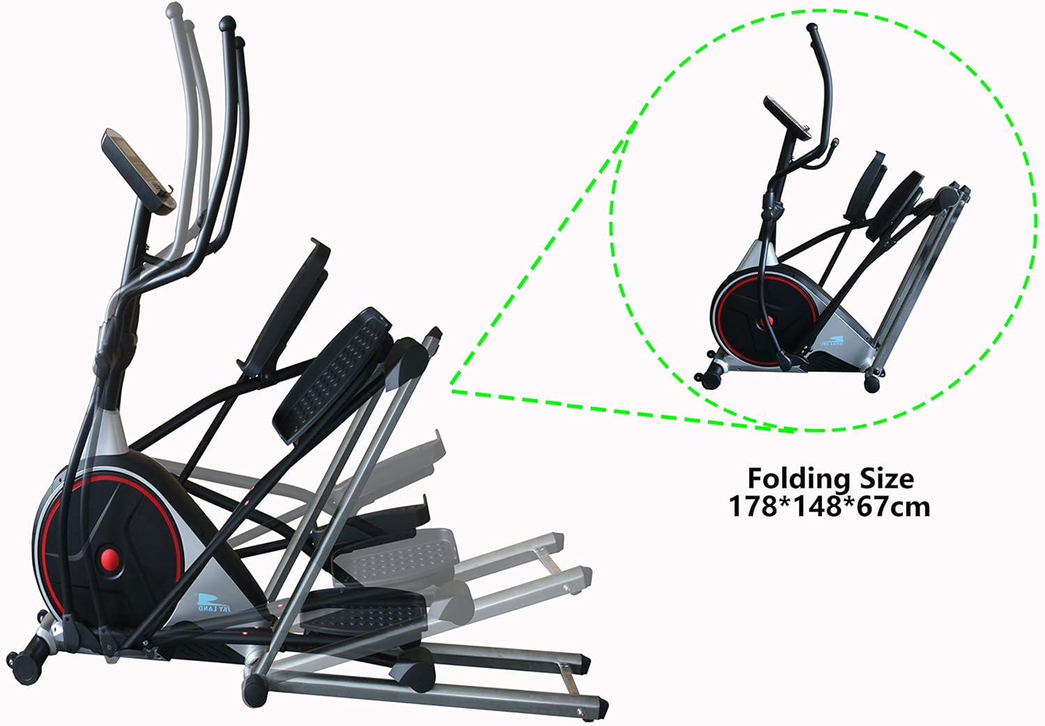 Cross Trainer Machine ?C Heavy Duty Indoor Elliptical Bike, Magnetic Resistance, Stepper, Space Walker, Full-Body Cardio Workout, Exercise Machine for Home Gym - Image 6