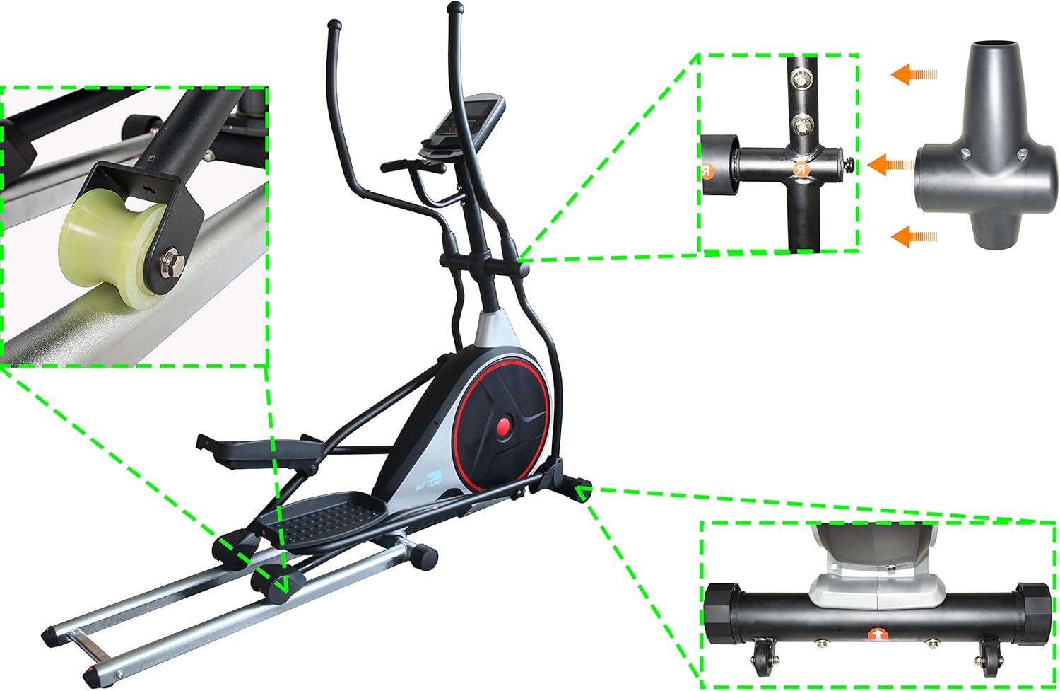 Cross Trainer Machine ?C Heavy Duty Indoor Elliptical Bike, Magnetic Resistance, Stepper, Space Walker, Full-Body Cardio Workout, Exercise Machine for Home Gym - Image 4