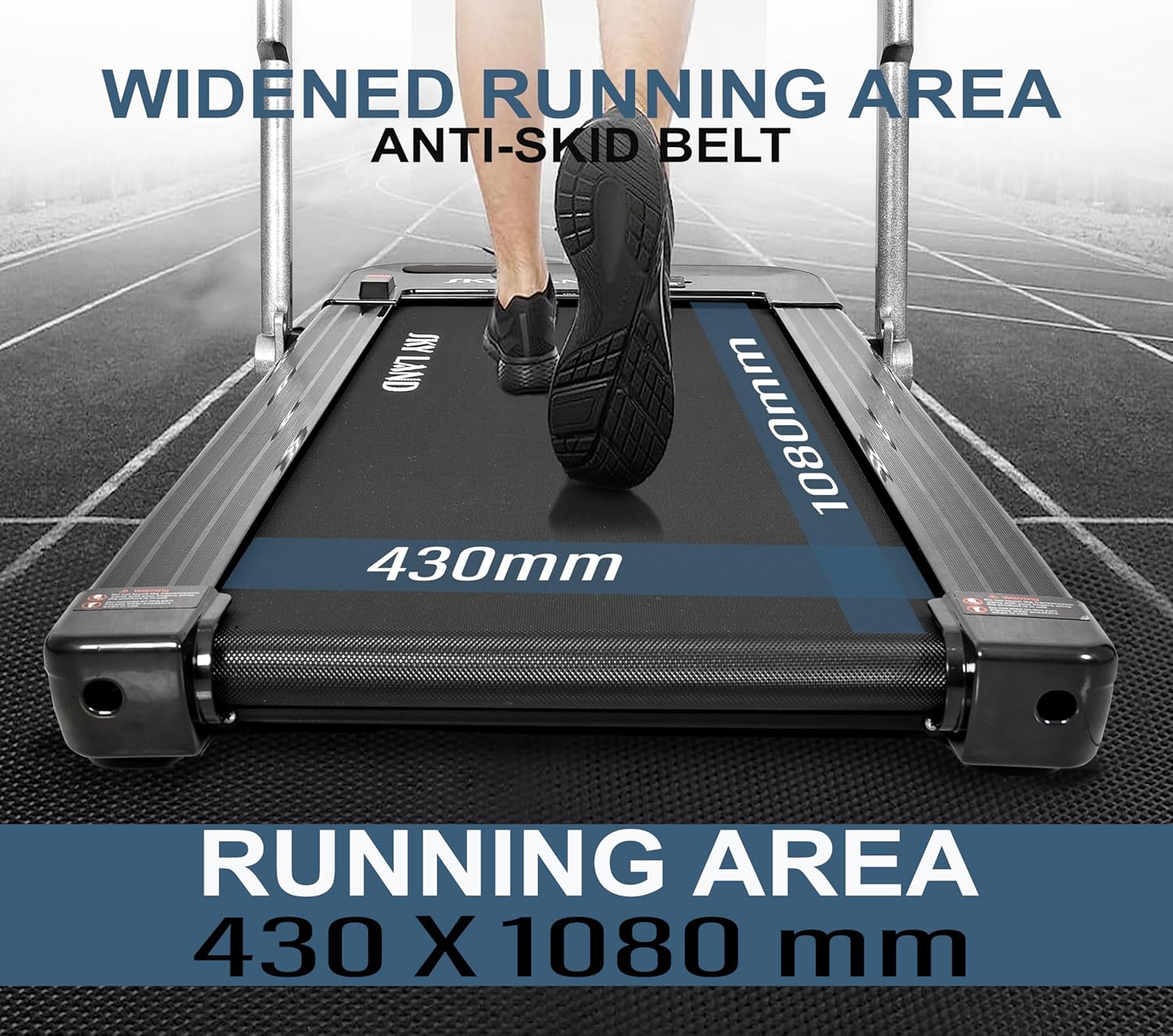 2-in-1 Under Desk Treadmill, Foldable 2.5 HP Walking Pad with Remote Control, Super Slim Quiet Running Machine for Home & Office EM-1293 - Image 2
