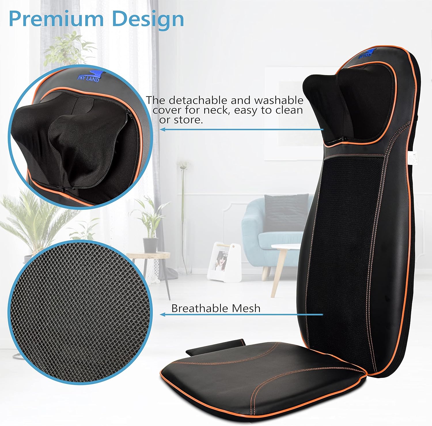 Rolling Body Massager For Multi Usage - EM-5210, Black - Image 8